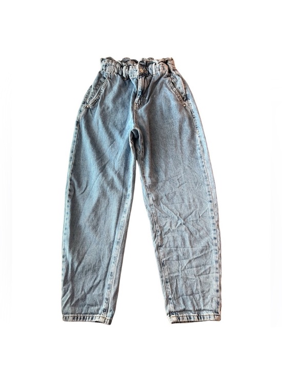 Zara Denim - Women’s Light Gray Paperbag Waist Jeans